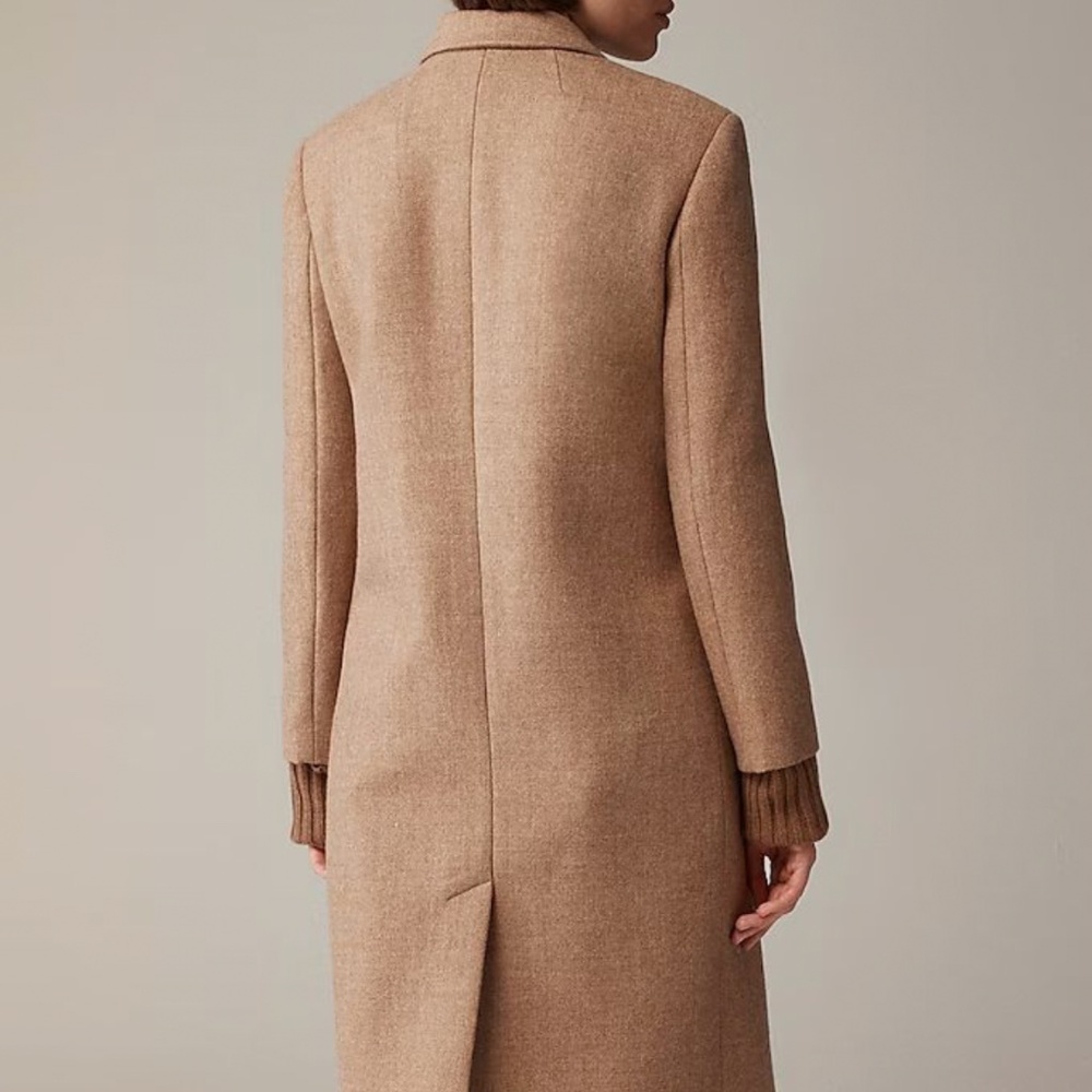 J. Crew Camel Wool-Blend Long Coat - Picture 3 of 9